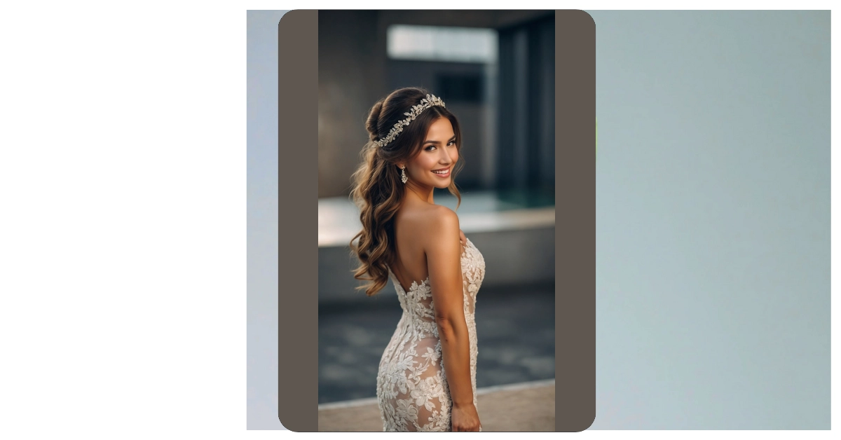 Five Half Up Half Down Wedding Hairstyles for Every Bride