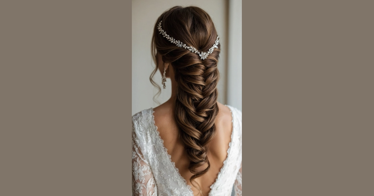 Chic and Charming Half Up Half Down Wedding Hairstyles